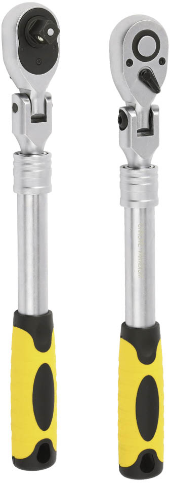 

Трещотка JBM 52197 телескопическая с шарниром 1/2" 72 зубца 350 мм