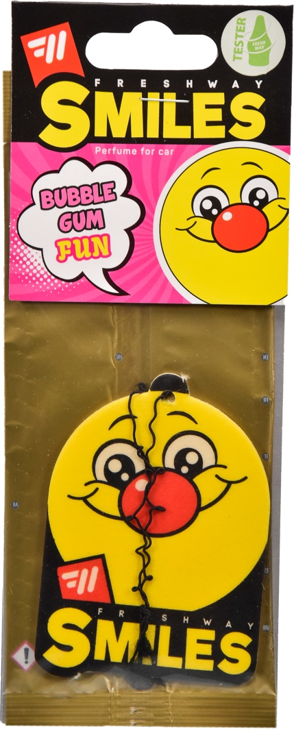 

Ароматизатор Fresh Way Smiles Dry Bubble Gum 94831