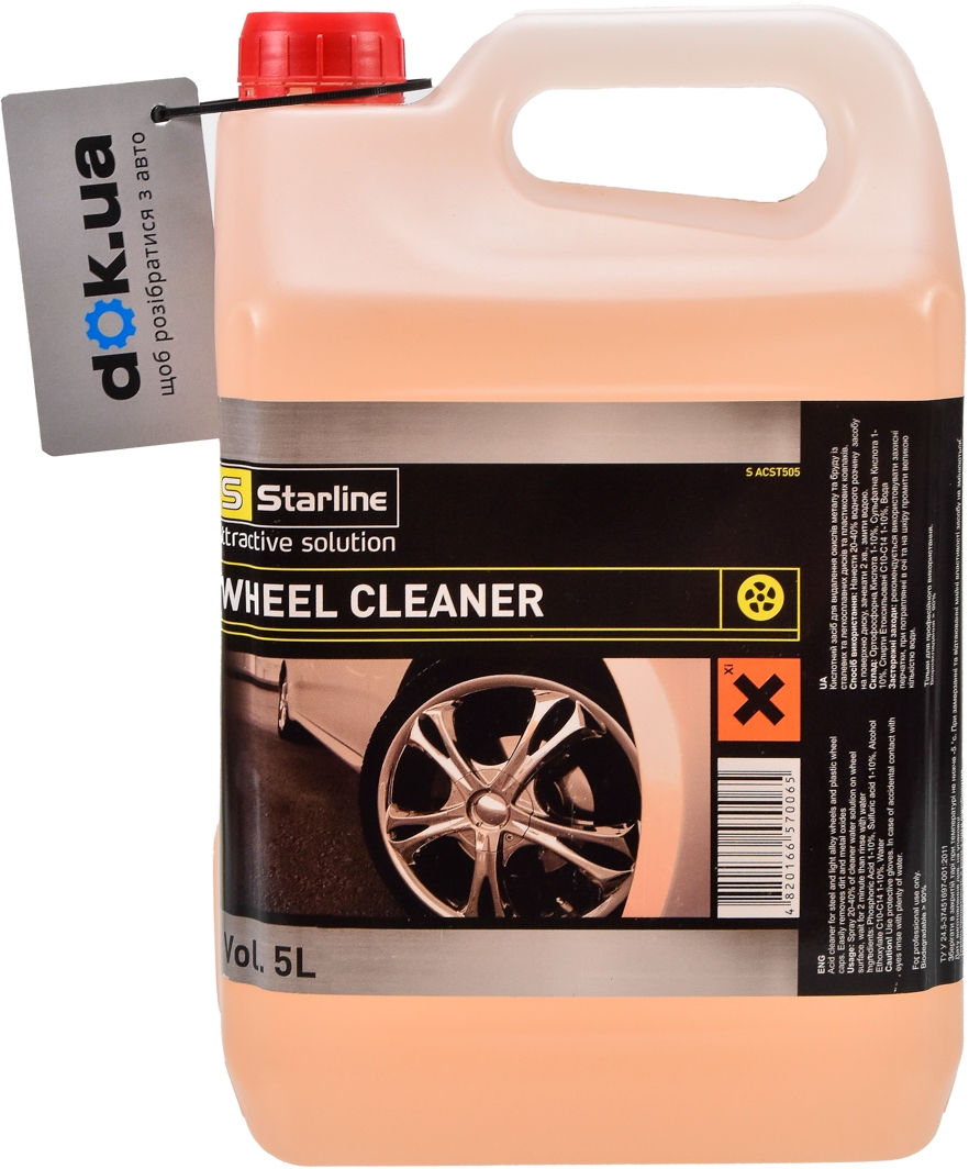 

Концентрат очистителя дисков Starline Wheel Cleaner ACST505 5000 мл