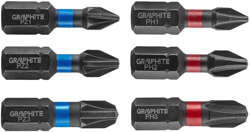 

Набор бит Graphite 56H540 6 шт.