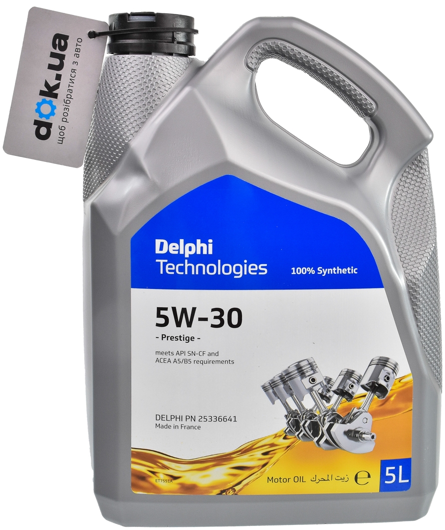 

Моторное масло Delphi Prestige 5W-30 синтетическое 25336641