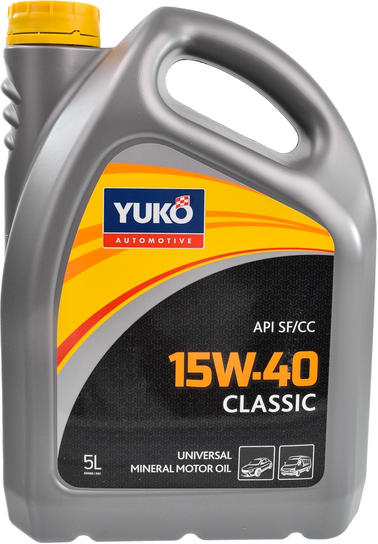 

Моторное масло Yuko Classic 15W-40 минеральное 482007024213