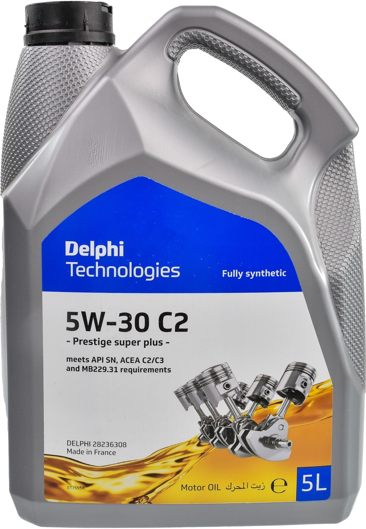 

Моторное масло Delphi Prestige Super Plus C2 5W-30 синтетическое 28236308