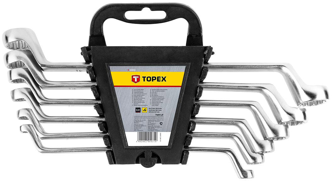 

Набор ключей накидных Topex 35D855 6-17 мм 6 шт