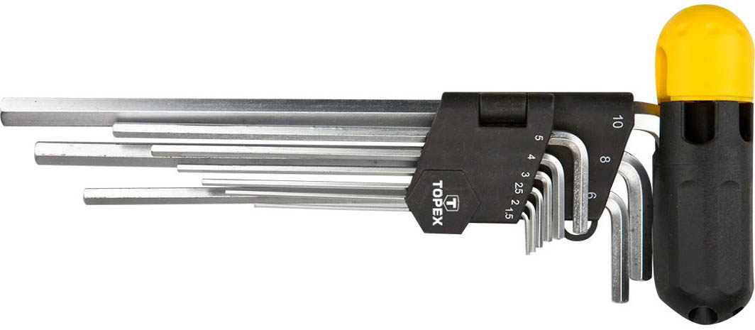 

Набор ключей шестигранных Topex 35D962 1,5-10 мм 9 шт