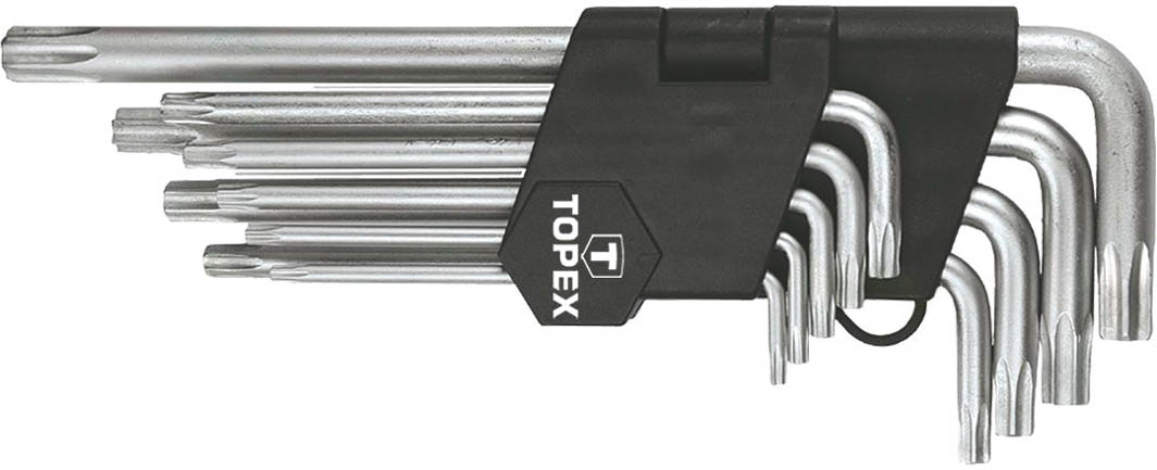 

Набор ключей TORX Topex 35D961 T10-T50 9 шт