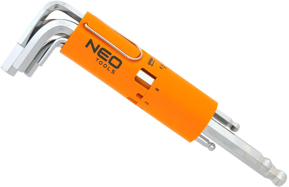 

Набор ключей шестигранных Neo Tools 09-513 2,5-10 мм 8 шт
