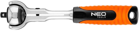 

Трещотка Neo Tools 08-540 с шарниром 1/4" 72 зубца 155 мм