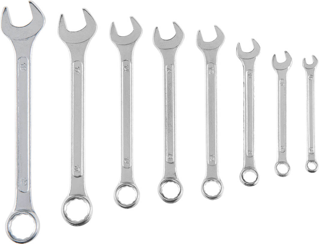 

Набор ключей рожково-накидных Top Tools 35D356 6-19 мм 8 шт