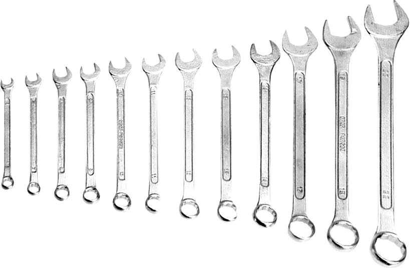 

Набор ключей рожково-накидных Top Tools 35D357 6-22 мм 12 шт