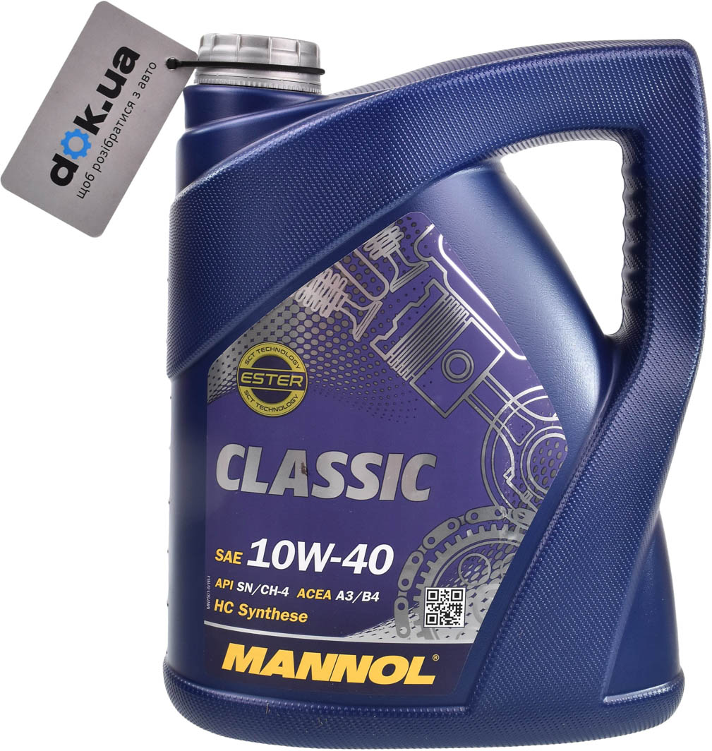 

Моторное масло Mannol Classic 10W-40 полусинтетическое MN7501-5