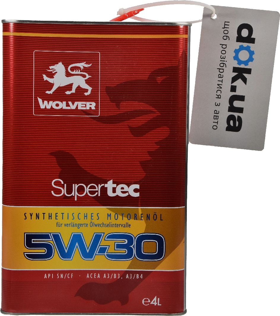 

Моторное масло Wolver SuperTec 5W-30 синтетическое 4260360941399