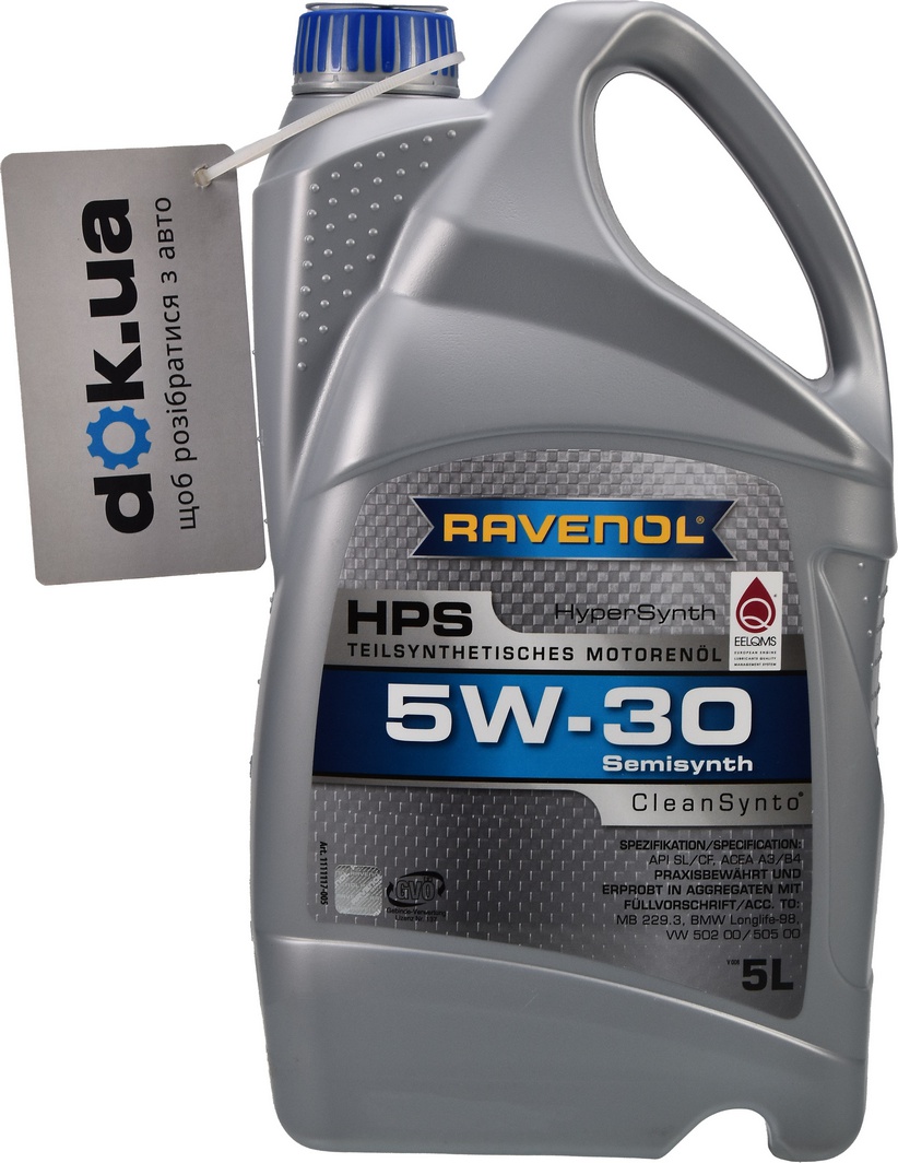 

Моторное масло Ravenol HPS 5W-30 полусинтетическое 1111117005