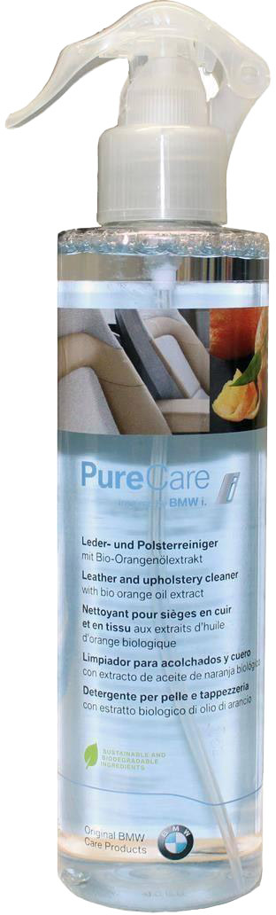 

Очиститель салона BMW PureCare Leather and Upholstery Cleaner апельсин 300 мл 83125A16459