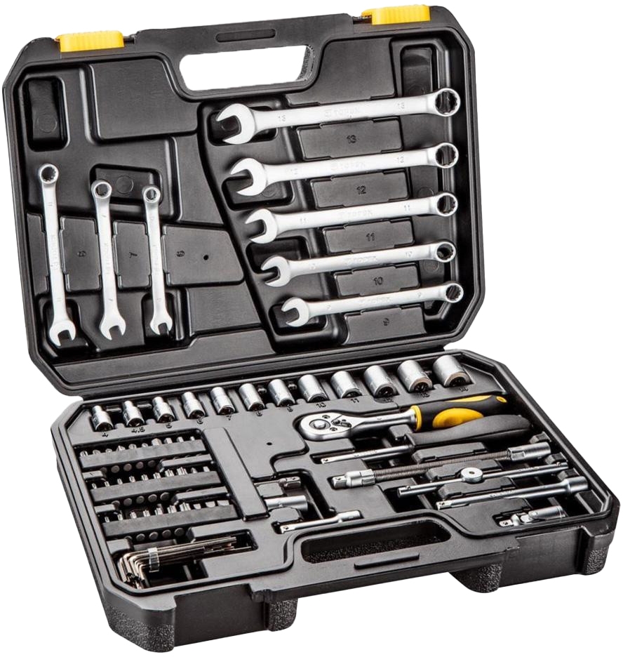 

Набор инструментов Topex 38D645 1/4" 71 шт.