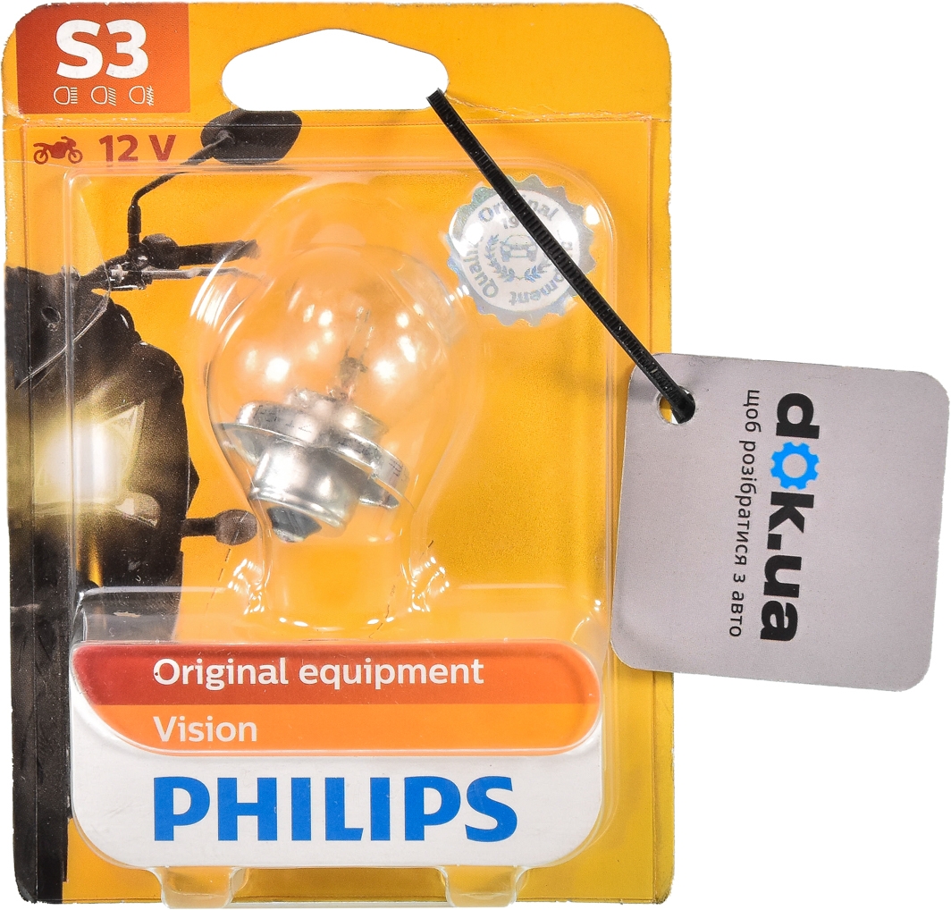 

Автолампа Philips 12008BW S3 15 W прозрачная