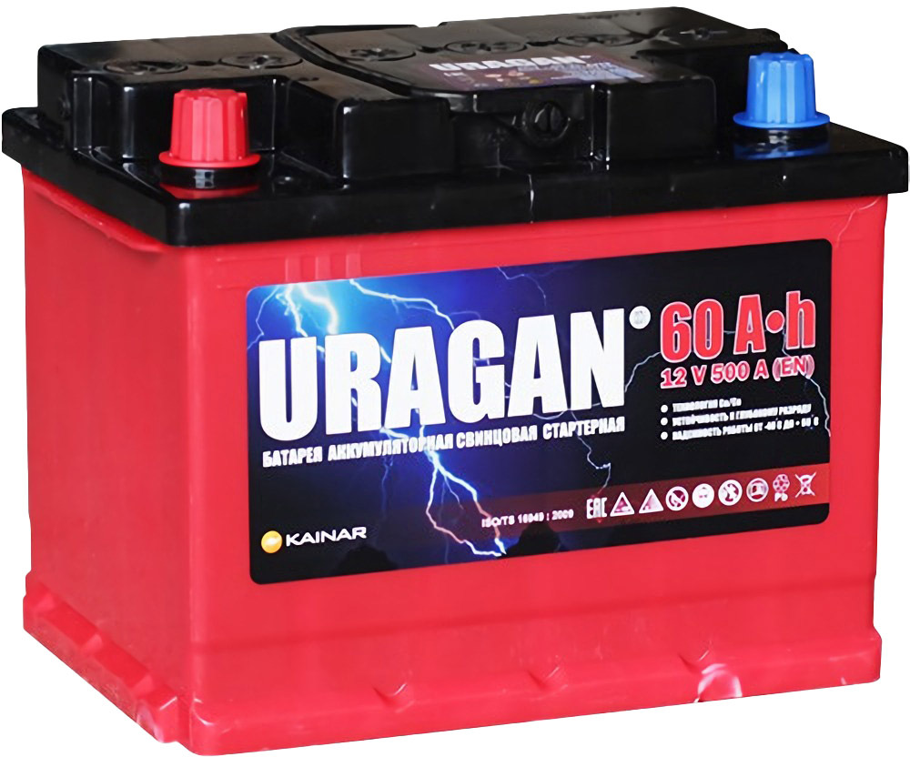 

Аккумулятор Uragan 6 CT-60-L 060142401020107119RUR