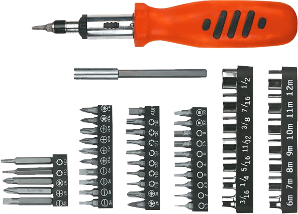 

Отвертка с набором бит Top Tools 39D357