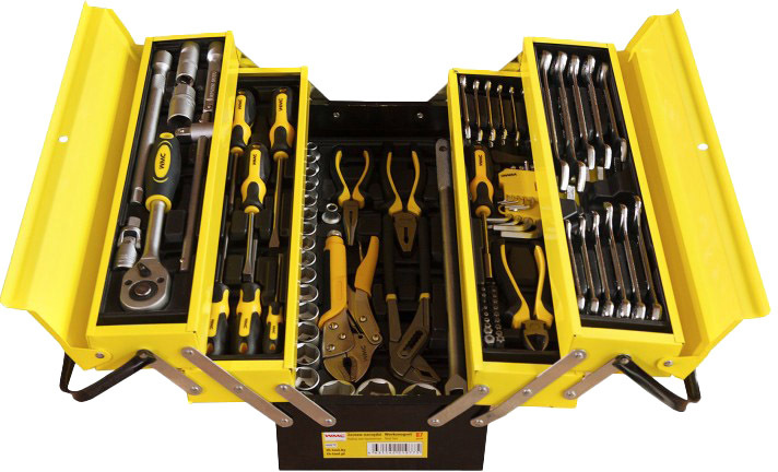

Набор инструментов WMC Tools 4087C 1/2", 1/4" 87 шт.