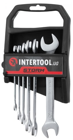 

Набор ключей рожковых Intertool xt1101 6-17 мм 6 шт