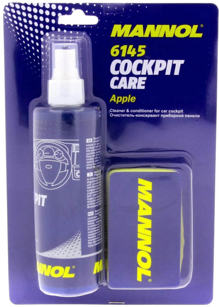 

Полироль для салона Mannol Cockpit Care яблоко 250 мл 6145