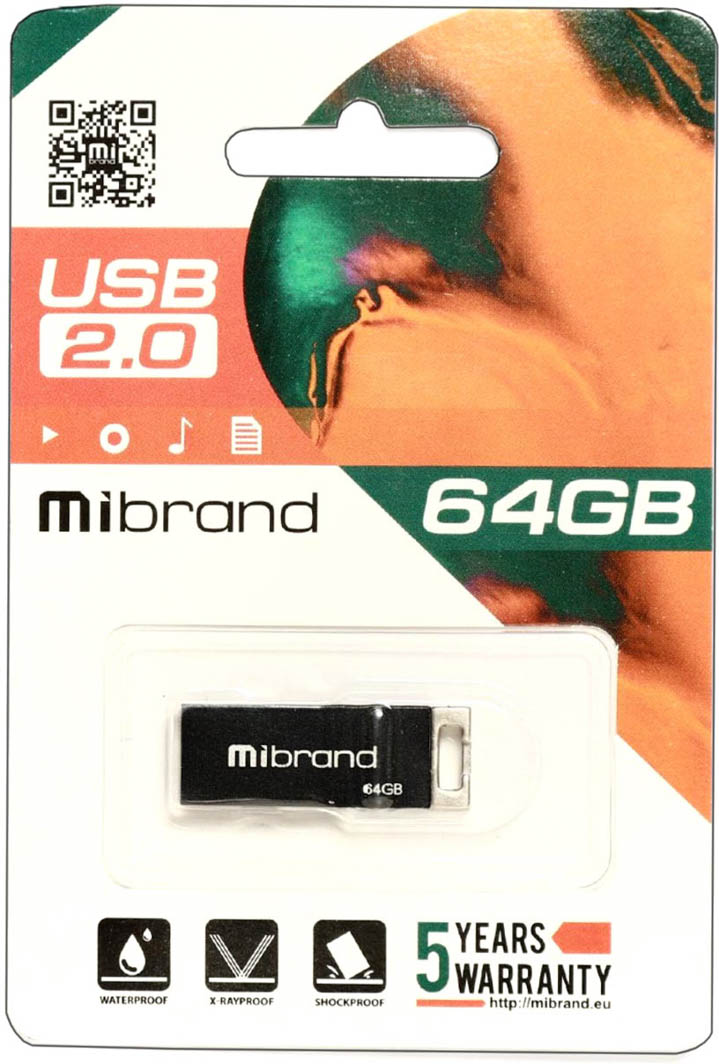 

Флешка Mibrand Chameleon 64 ГБ MI20CH64U6B