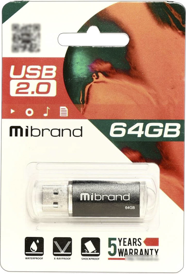 

Флешка Mibrand Cougar 64 ГБ MI20CU64P1B
