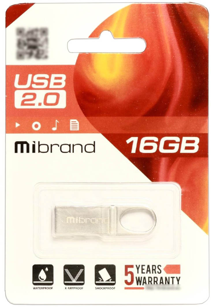 

Флешка Mibrand Irbis 16 ГБ MI20IR16U3S