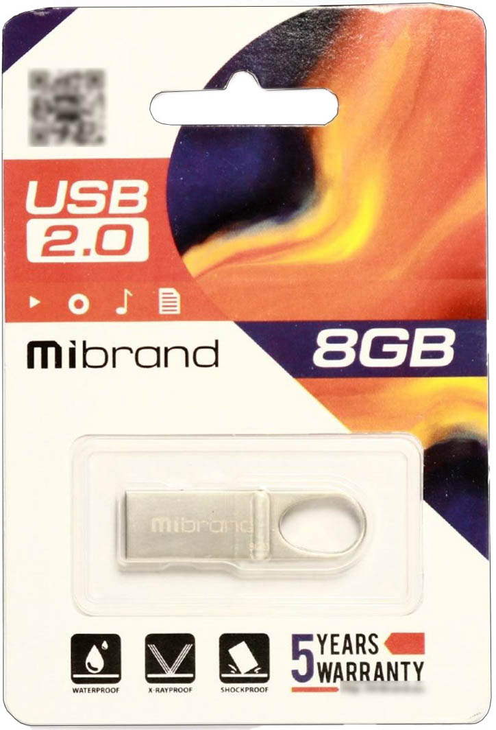 

Флешка Mibrand Irbis 8 ГБ MI20IR8U3S