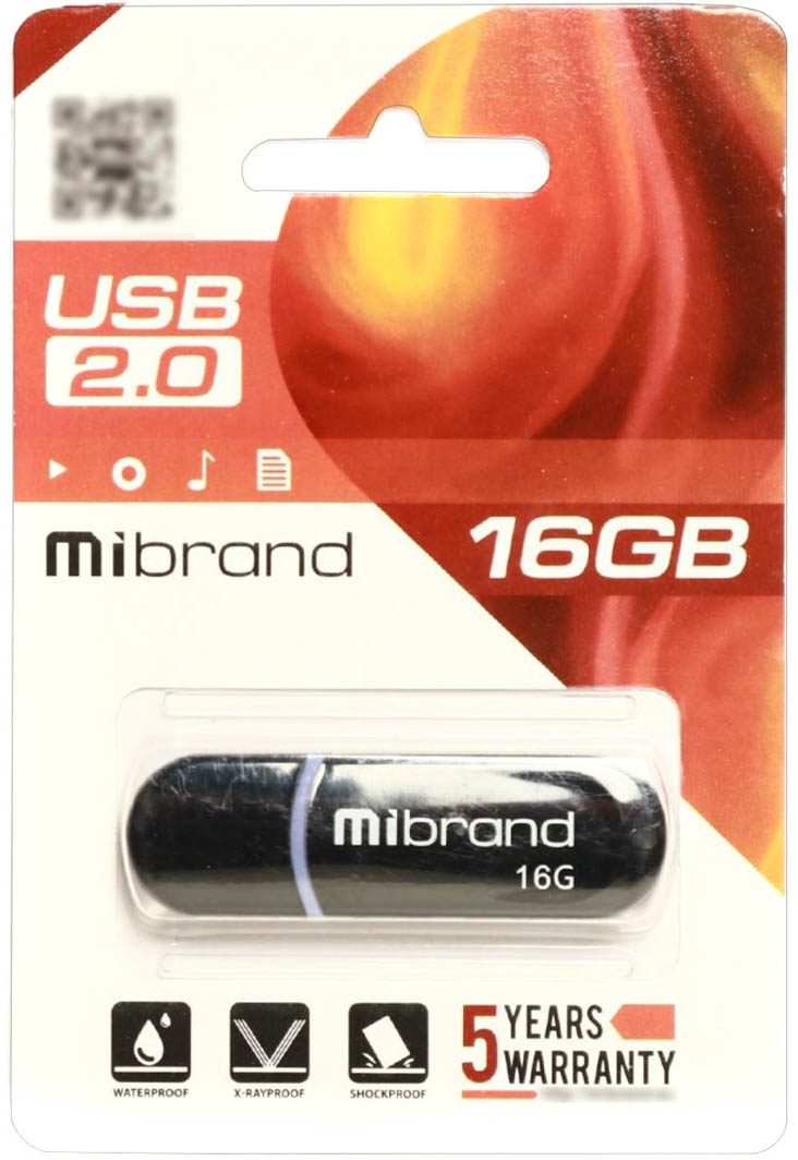 

Флешка Mibrand Panther 16 ГБ MI20PA16P2B