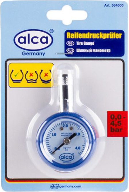 

Аналоговый манометр Alca PneumaticGauge Tester 564000