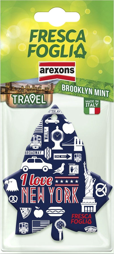 

Ароматизатор Arexons Fresca Foglia Travel Brooklin Mint 1396