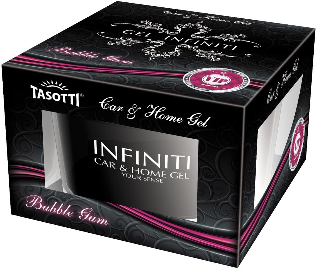 

Ароматизатор Tasotti Gel Infiniti Bubble Gum 50 мл 23870