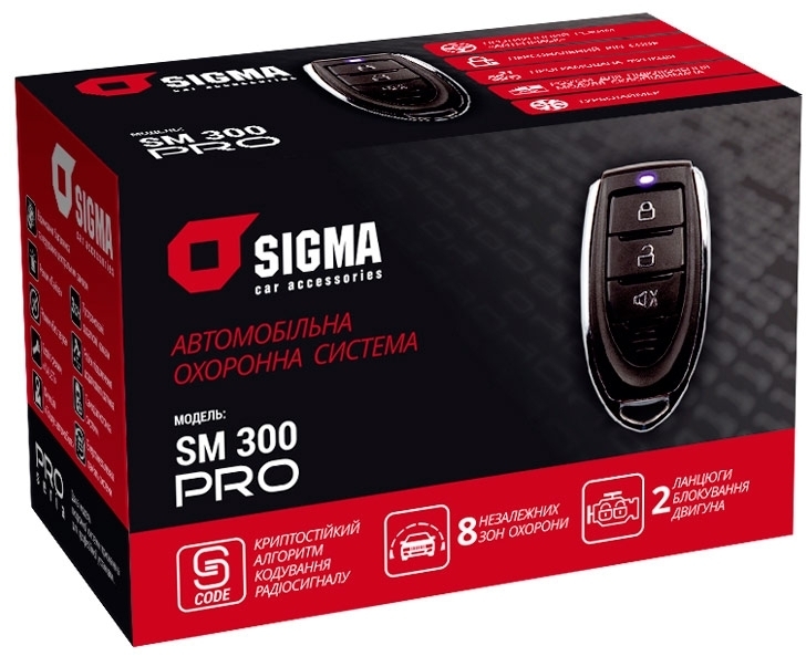 

Односторонняя сигнализация Sigma Car Accessories SM 300 PRO 08881