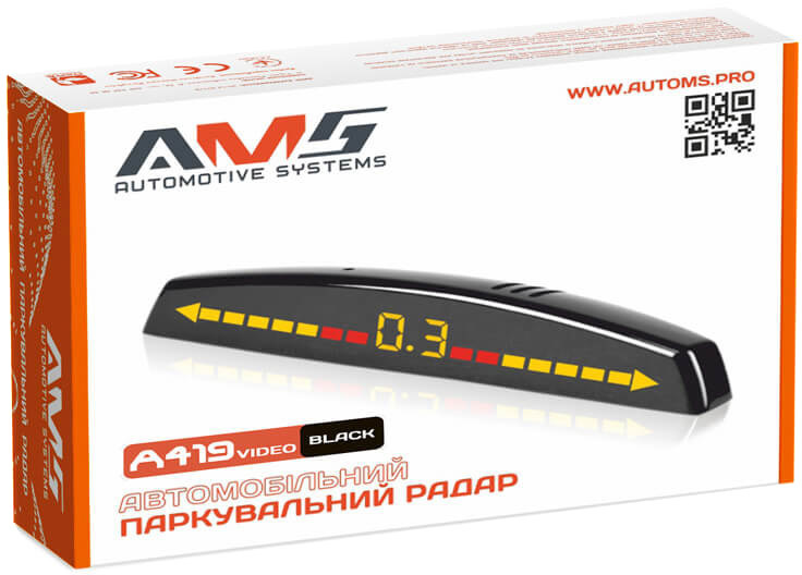 

Парктроник AMS A419 Video черный 4 шт. 12215