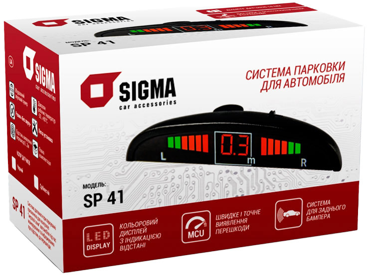 

Парктроник Sigma Car Accessories SP-41 серебристый 4 шт. 08862