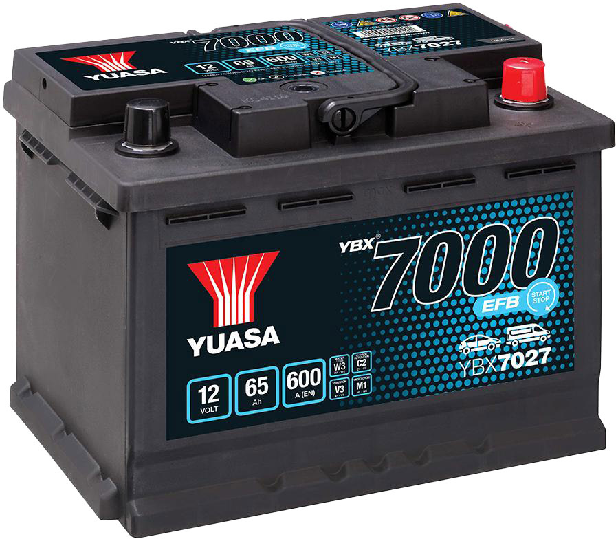 

Аккумулятор Yuasa 6 CT-65-R EFB START-STOP YBX7027