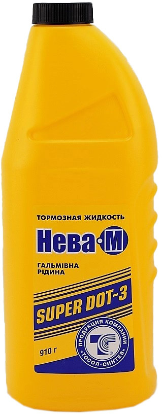 

Тормозная жидкость ТОСОЛ-СИНТЕЗ Нева-М DOT 3 пластик 430104Н03