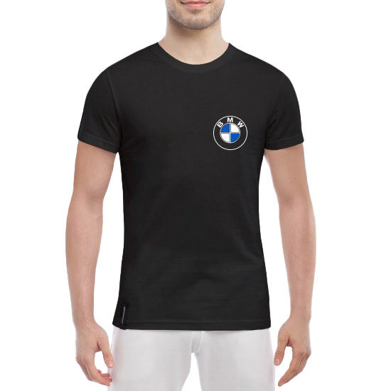 

Футболка мужская Globuspioner класическая BMW Retro Logo черный спереди 747531722