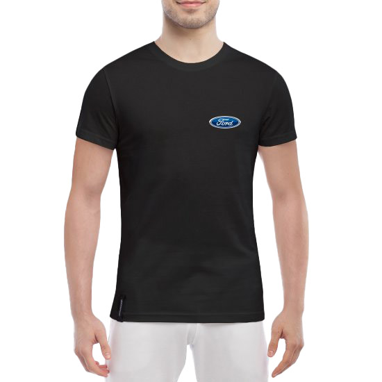 

Футболка мужская Globuspioner классическая Ford Logo черная принт спереди 667731725