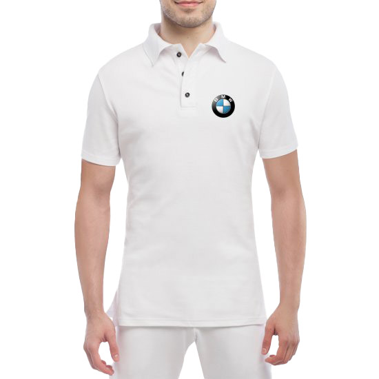 

Футболка мужская Globuspioner поло BMW Logo белый спереди 664035316