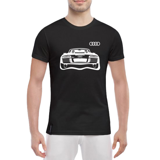 

Футболка мужская Globuspioner классическая Audi R8 черный спереди 698431721