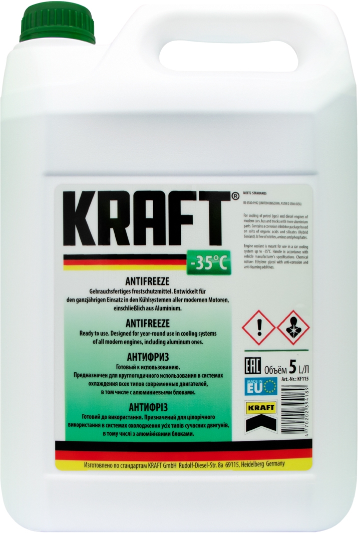 

Антифриз KRAFT G11 зеленый KF121