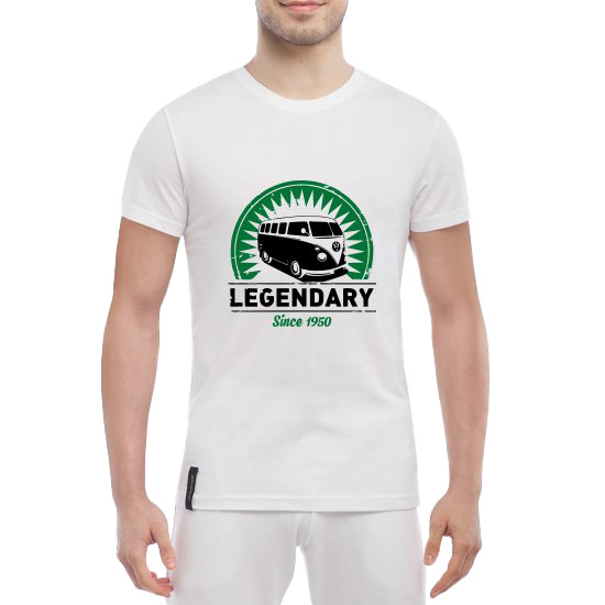 

Футболка мужская Globuspioner классическая Legendary Since 1950 белый спереди 504561715