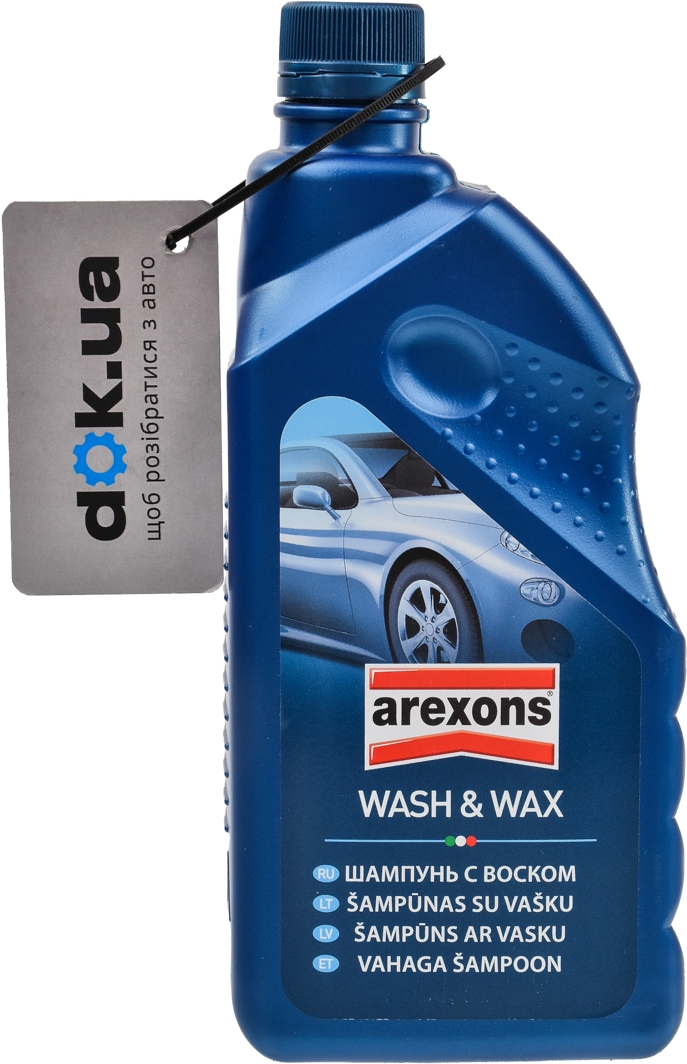 

Автошампунь-полироль концентрат Arexons Wash & Wax с воском 35013