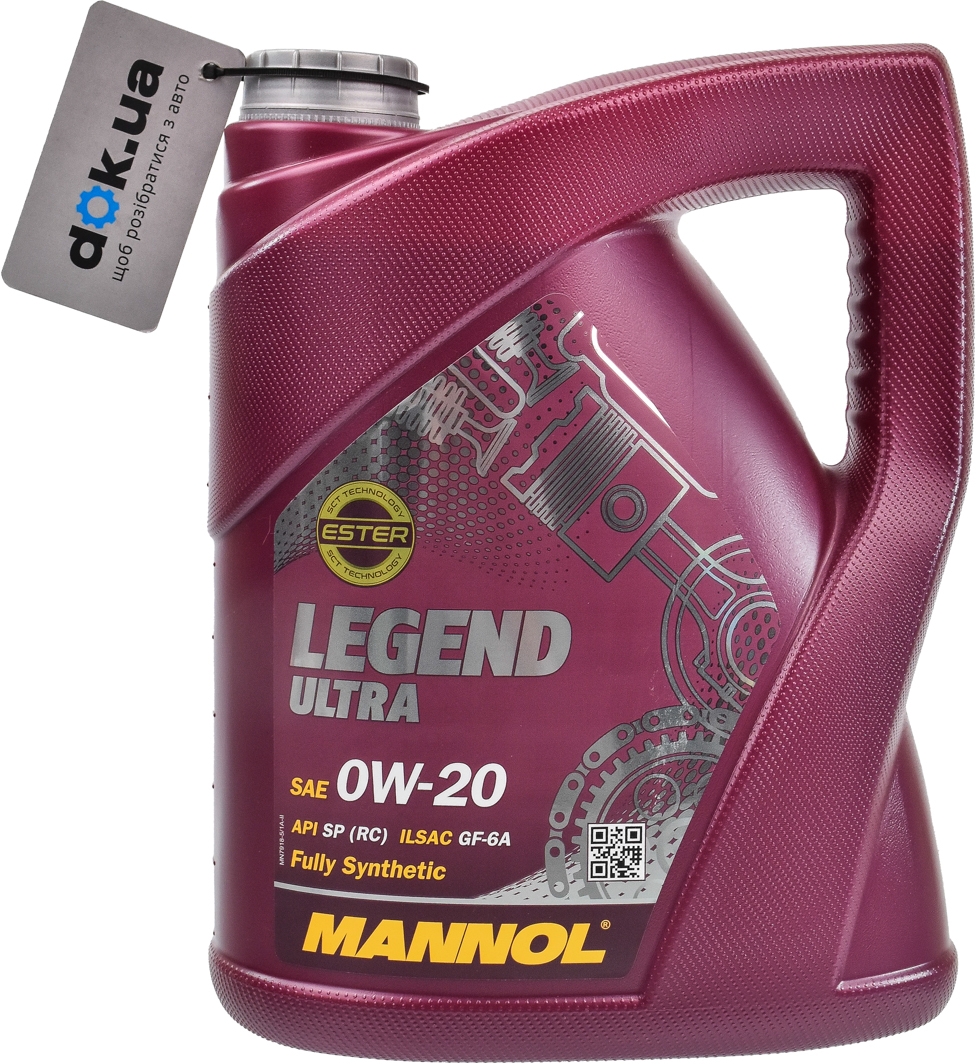 

Моторное масло Mannol Legend Ultra 0W-20 синтетическое MN7918-5