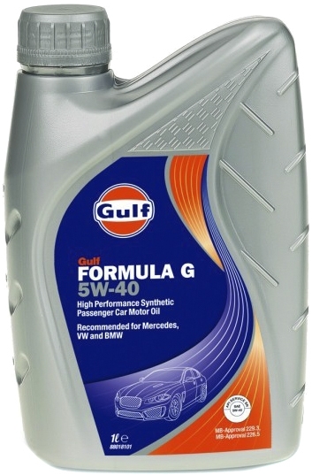 

Моторное масло Gulf Formula G 5W-40 синтетическое GULFFORMULAG5W405L