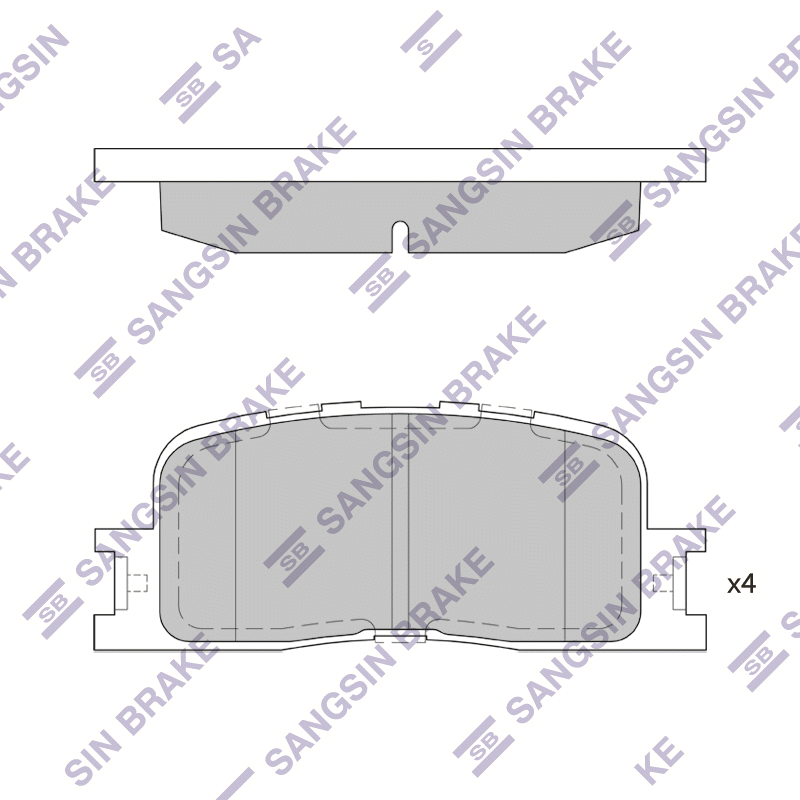 

Hi-Q SP2038 Тормозные колодки
