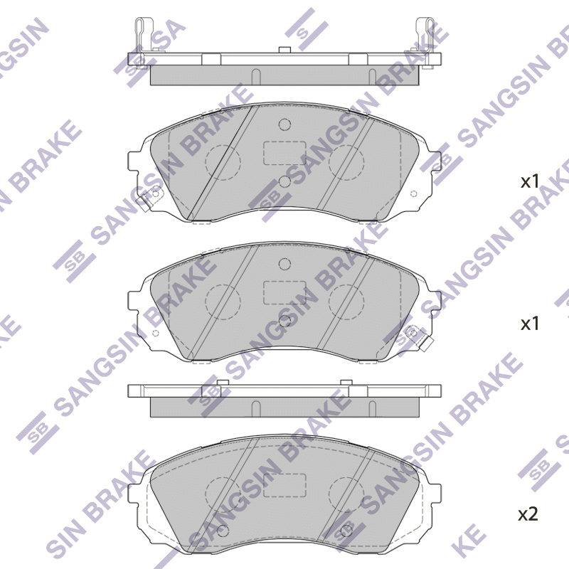 

Hi-Q SP1238 Тормозные колодки