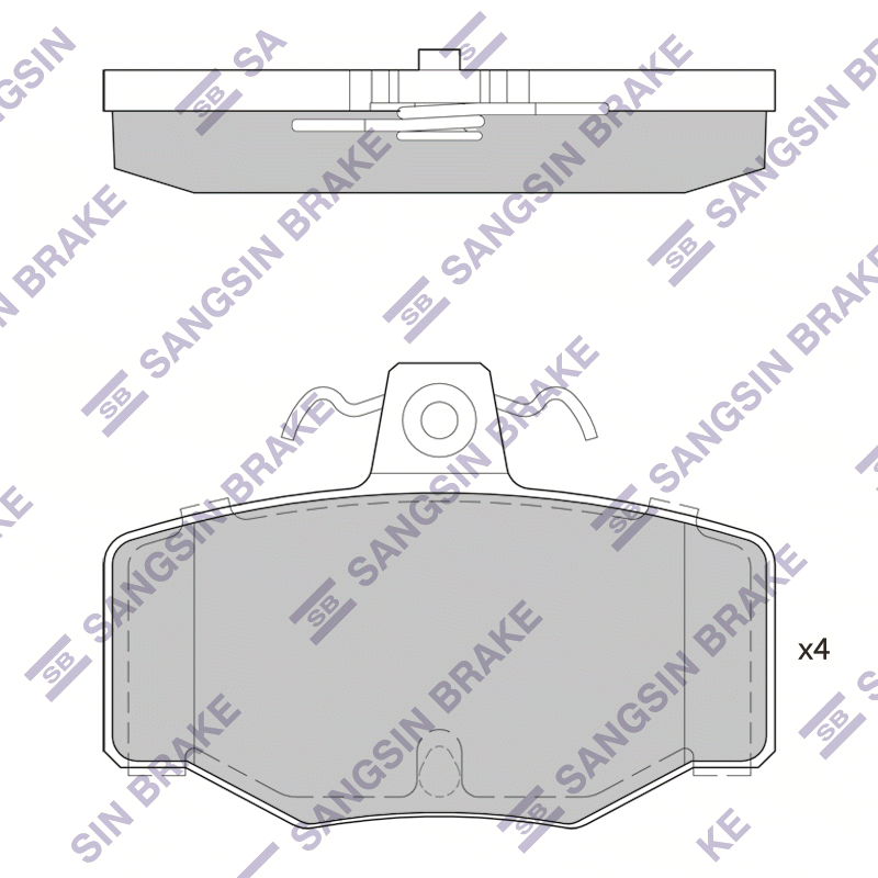 

Hi-Q SP1741 Тормозные колодки